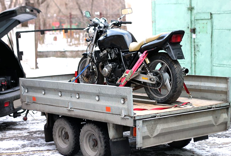 Мотоэвакуатор для мотоцикла цены из Магнитогорска в Санкт-Петербург